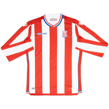 2017-18 Stoke City Home L/S Shirt - 10/10 - (XL.Boys)
