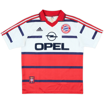 1998-00 Bayern Munich Signed Away Shirt - 7/10 - (XL.Boys)