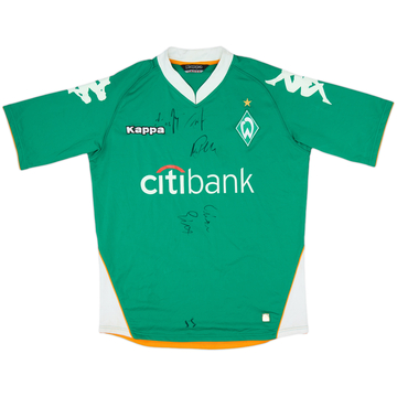 2007-08 Werder Bremen Signed Home Shirt - 8/10 - (L)