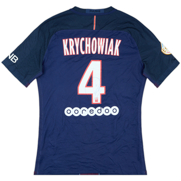 2016-17 Paris Saint-Germain Match Issue Signed Home Shirt Krychowiak #4
