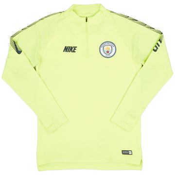 2018-19 Manchester City 1/4 Zip Training Top - 7/10 - (S)