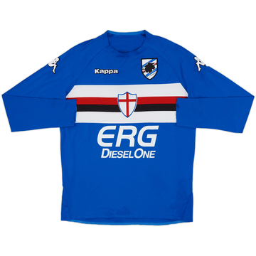 2005-07 Sampdoria Player Issue Home L/S Shirt - 6/10 - (XL)