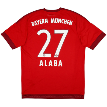 2015-16 Bayern Múnich Camiseta Local Alaba #27 - 7/10 - (M)