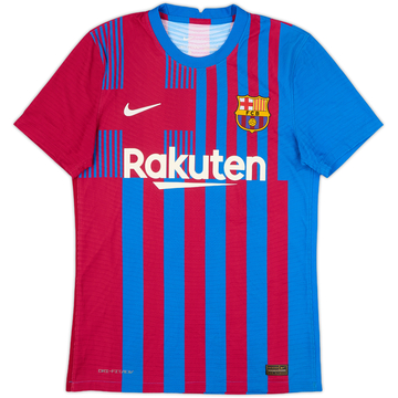 2021-22 Barcelona Authentic Home Shirt - 8/10 - (S)