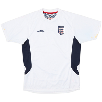 2004-05 England Umbro Training Shirt - 5/10 - (XL.Boys)
