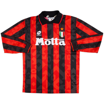 1993-94 AC Milan Home L/S Shirt - 7/10 - (M)