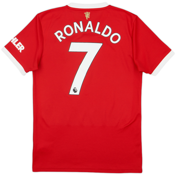 2021-22 Manchester United Home Shirt Ronaldo #7 - 9/10 - (S)