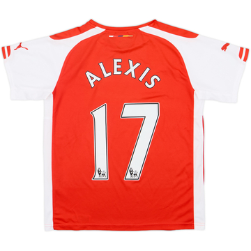 2014-15 Arsenal Home Shirt Alexis #17 - 7/10 - (L.Boys)
