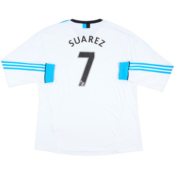 Camiseta de la tercera equipación de manga larga del Liverpool 2011-12 Suarez #7 - 9/10 - (3XL)