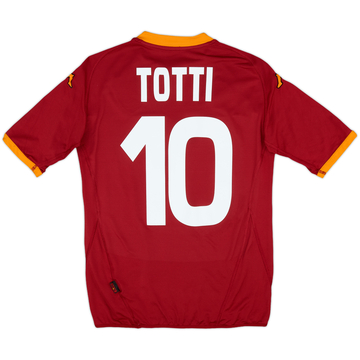 2007-08 Roma Home Shirt Totti #10 - 8/10 - (M)