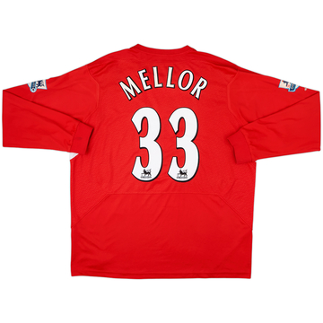 Camiseta L/S de local del Liverpool 2004-06 Mellor #33 - 6/10 - (XL)