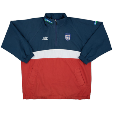 2000-02 England Umbro 1/4 Zip Rain Jacket - 6/10 - (S)