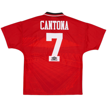 1994-96 Manchester United Home Shirt Cantona #7 - 8/10 - (M)