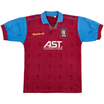 1995-97 Aston Villa Home Shirt - 7/10 - (Y)