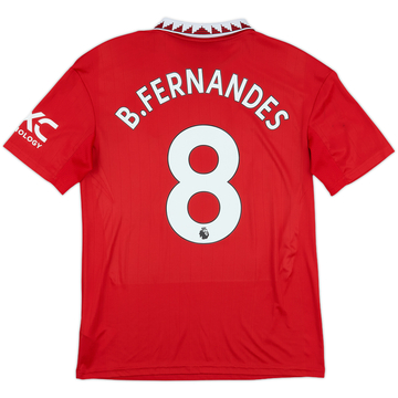 2022-23 Manchester United Home Shirt B.Fernandes #8 - 7/10 - (XL.Boys)