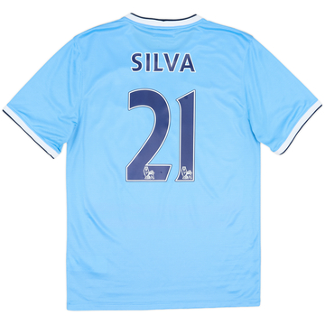 2013-14 Manchester City Home Shirt Silva #21 - 8/10 - (S)