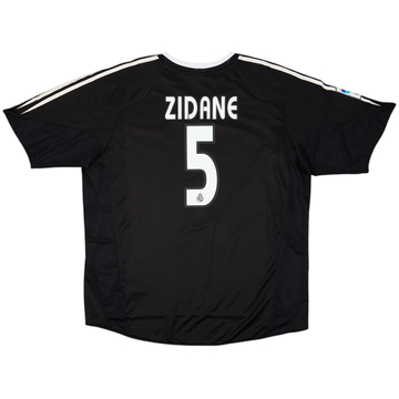 2004-05 Real Madrid Away Shirt Zidane #5 - 5/10 - (XL)