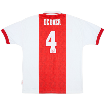 1998-99 Ajax Home Shirt De Boer #4 - 9/10 - (XL)