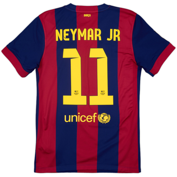 2014-15 Barcelona Home Shirt Neymar Jr #11 - 8/10 - (S)