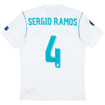 2017-18 Real Madrid Home Shirt Sergio Ramos #4 - 6/10 - (M)