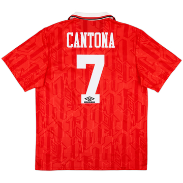 1992-94 Manchester United Home Shirt Cantona #7 - 8/10 - (L)