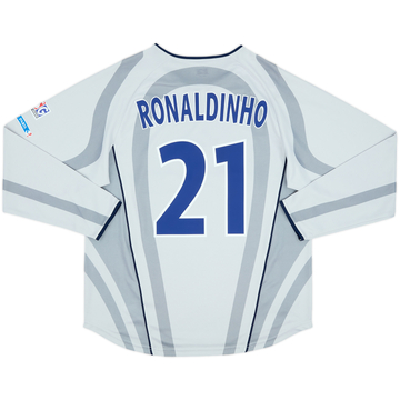 2001-02 Paris Saint-Germain Away L/S Shirt Ronaldinho #21 - 10/10 - (M)