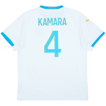 2020-21 Olympique Marseille Home Shirt Kamara #4 - 8/10 - (L)