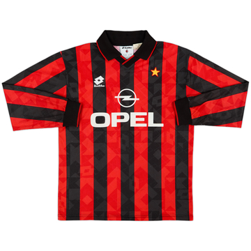 1994-95 AC Milan Home L/S Shirt - 7/10 - (M)