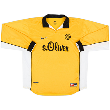 1998-00 Borussia Dortmund Home L/S Shirt - 8/10 - (XXL)