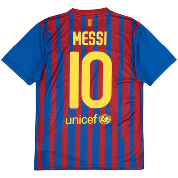 2011-12 Barcelona Basic Home Shirt Messi #10 - 8/10 - (S)