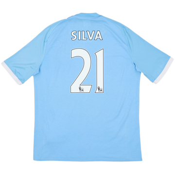2010-11 Manchester City Home Shirt Silva #21 - 6/10 - (L)