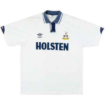 1991-93 Tottenham Home Shirt - 6/10 - (L)