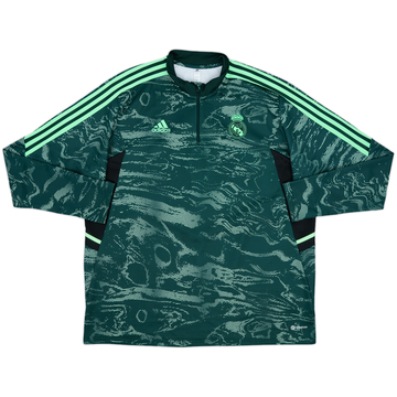 2022-23 Real Madrid adidas 1/4 Zip Drill Top - 9/10 - (XXL)