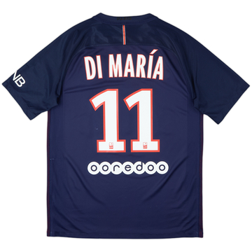 2016-17 Paris Saint-Germain Home Shirt Di Maria #11 - 8/10 - (M)