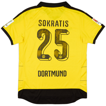 2015-16 Borussia Dortmund Home Shirt Sokratis #25 - 5/10 - (L)