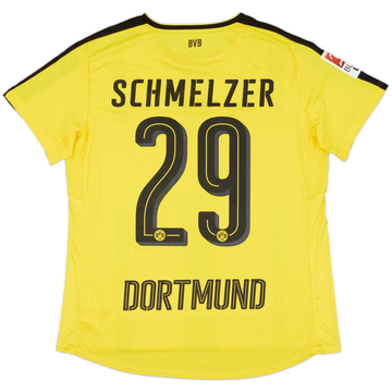 2016-17 Borussia Dortmund Home Shirt Schmelzer #29 - 7/10 - (Women's XL)