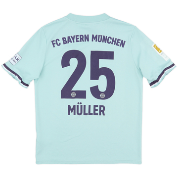 2018-19 Bayern Munich Away Shirt Muller #25 - 6/10 - (XL.Boys)