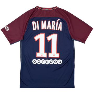 2017-18 Paris Saint-Germain Home Shirt Di Maria #11 - 9/10 - (S)