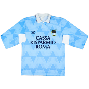 1989-91 Lazio Home L/S Shirt - 9/10 - (M)