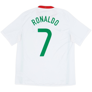 2008-10 Portugal Away Shirt Ronaldo #7 - 8/10 - (L)