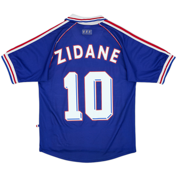 1998-00 France Home Shirt Zidane #10 - 8/10 - (S)