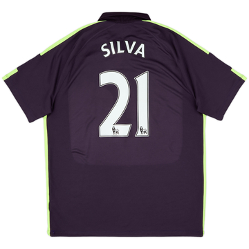 2014-15 Manchester City Third Shirt Silva #21 - 7/10 - (XL)