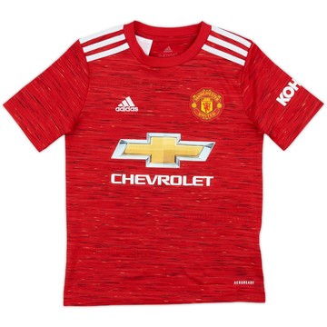 2020-21 Manchester United Home Shirt - 10/10 - (S.Boys)
