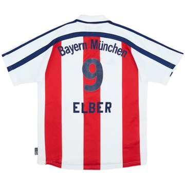 2000-01 Bayern Munich Away Shirt Elber #9 - 6/10 - (XL.Boys)