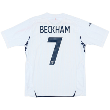 2007-09 England Home Shirt Beckham #7 - 5/10 - (L)