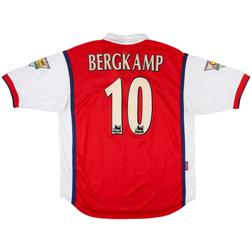 1998-99 Arsenal Home Shirt Bergkamp #10 - 8/10 - (L)