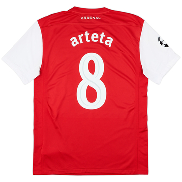2011-12 Arsenal Home Shirt Arteta #8 - 8/10 - (M)