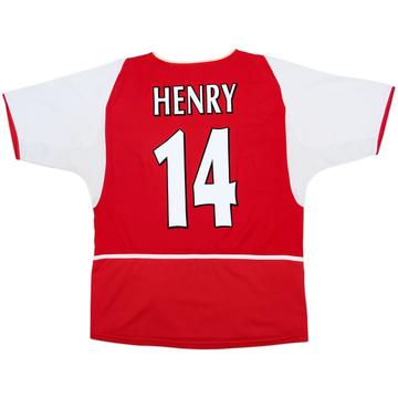 2002-04 Arsenal Home Shirt Henry #14 - 8/10 - (L)
