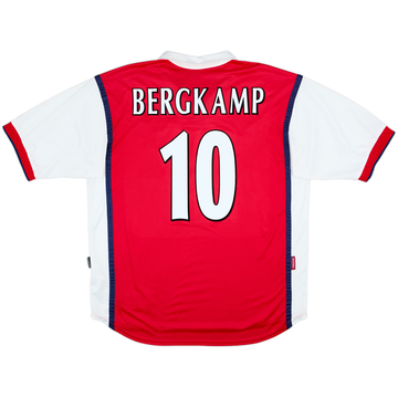 1999-00 Arsenal Home Shirt Bergkamp #10 - 9/10 - (XL)