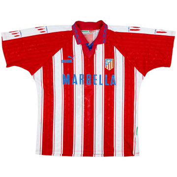 1995-96 Atletico Madrid Home Shirt - 8/10 - (L)